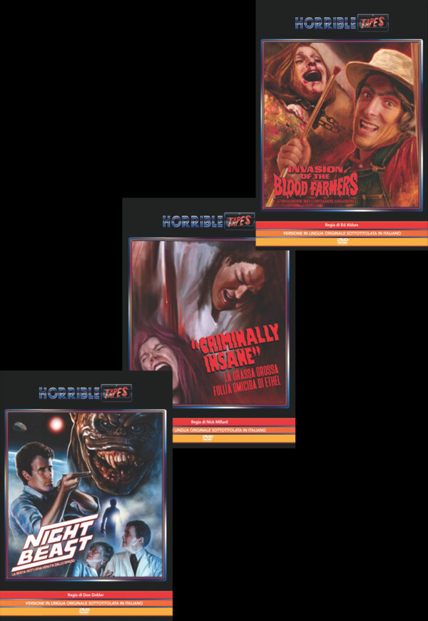 Horrible Tapes Video Pack Promo 3 Dvd (Uscite Settembre 2021)